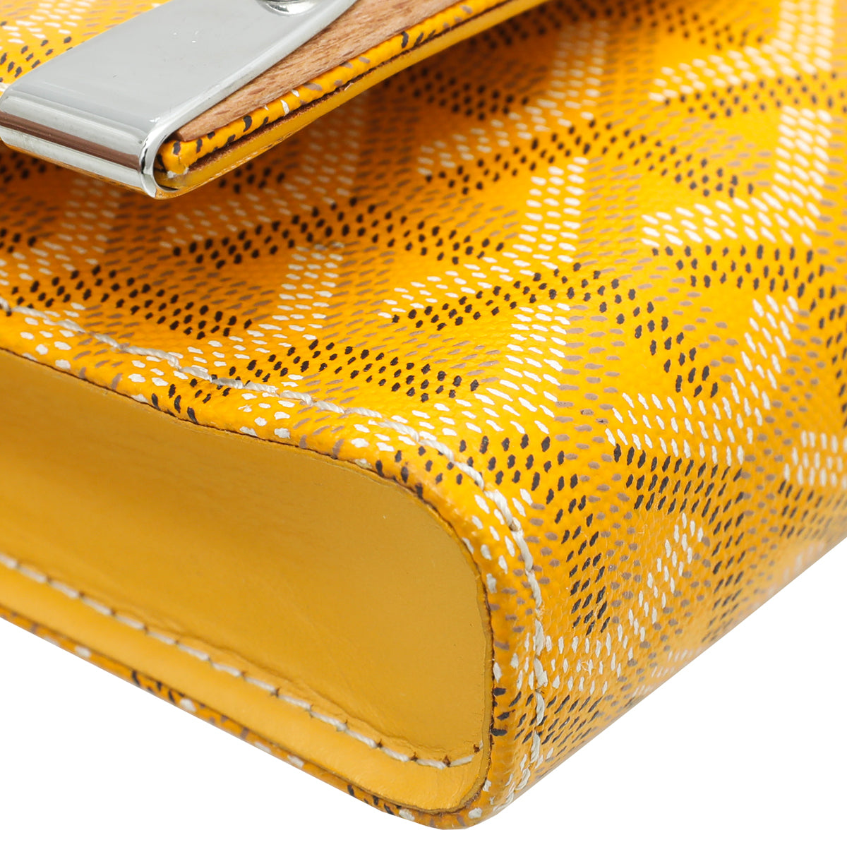 Goyard Yellow Goyardine Monte Carlo Clutch