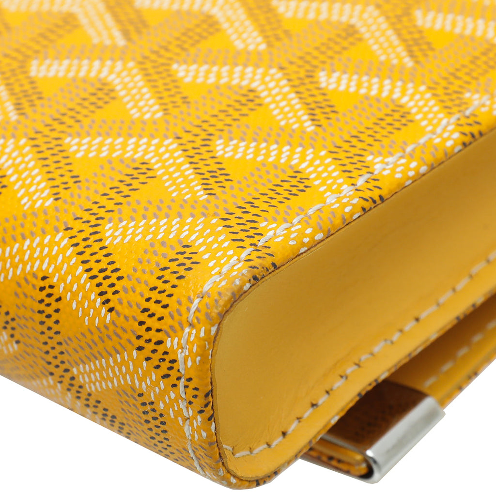 Goyard Yellow Goyardine Monte Carlo Clutch
