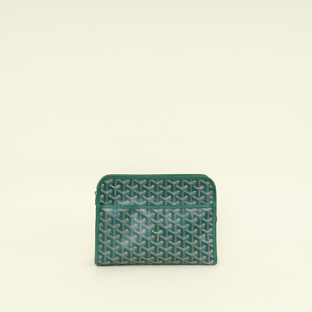 Goyard Green Goyardine Jouvence MM Toiletry Bag