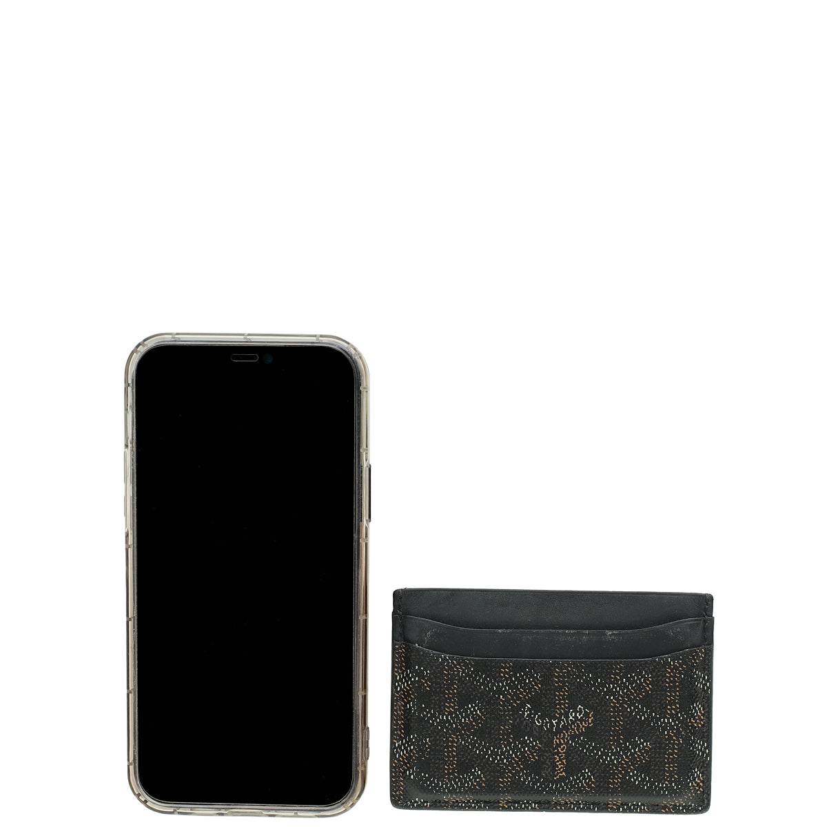 Goyard Black Goyardine Saint Sulpice Card Holder