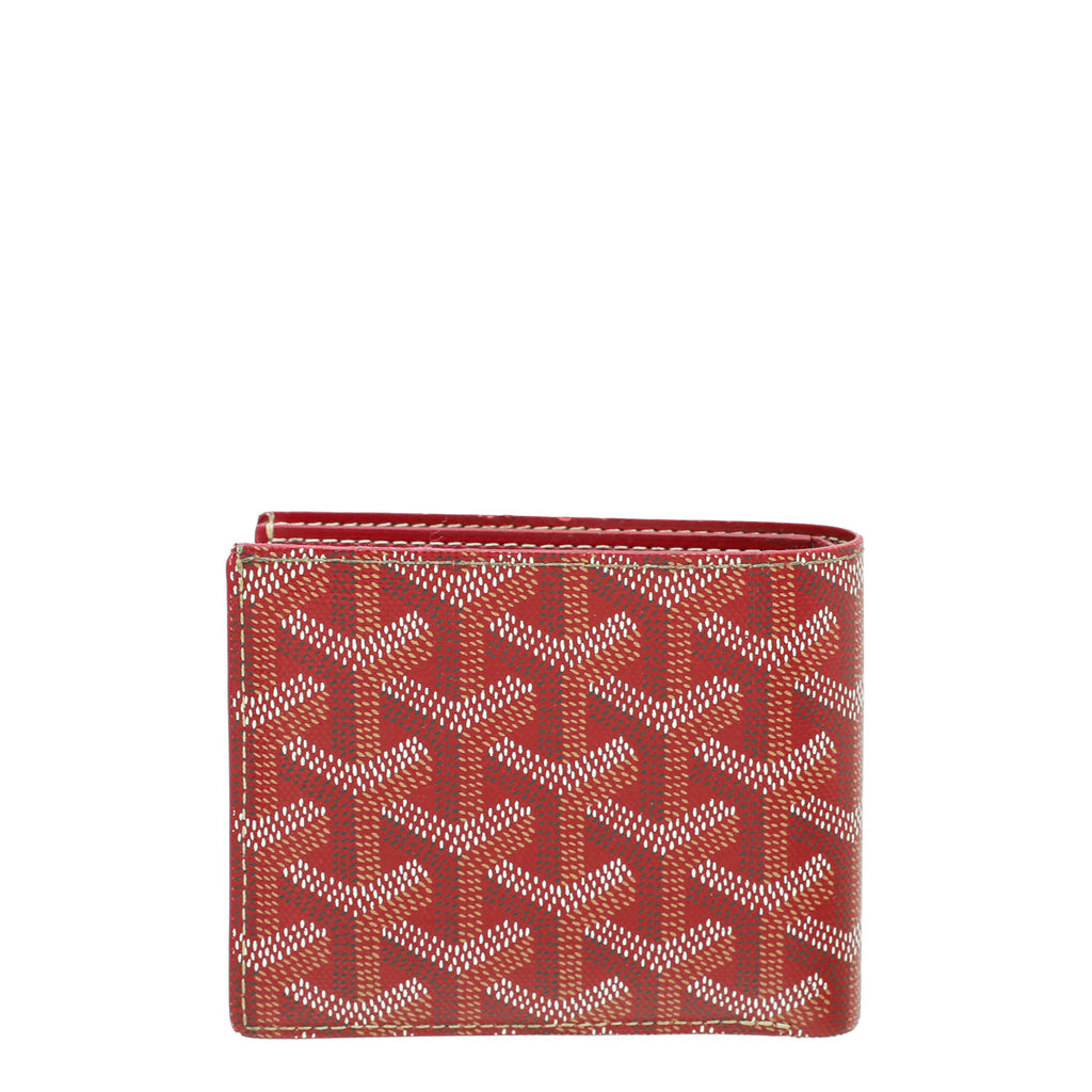 Goyard Red Goyardine Bifold Victoire Wallet