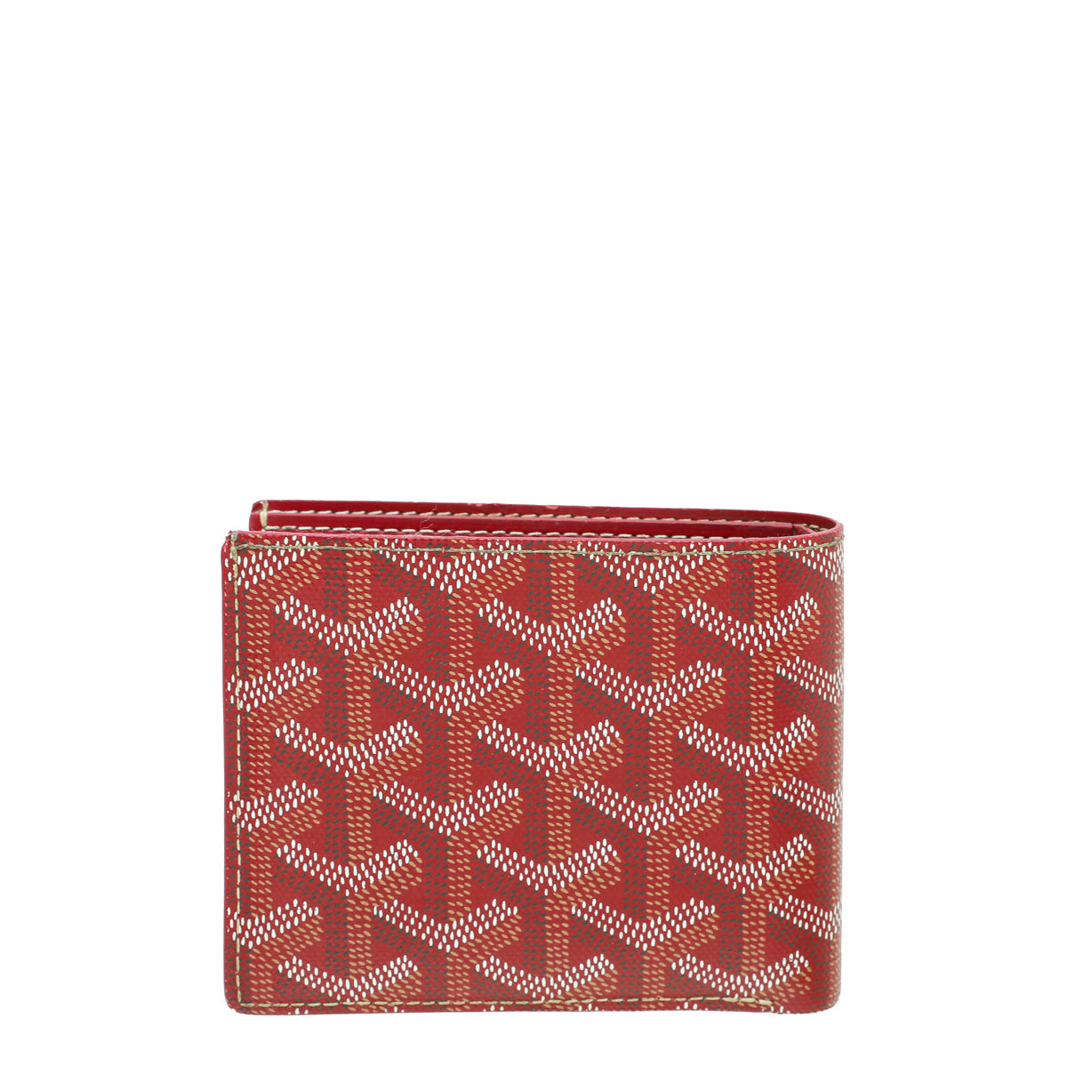 Goyard Red Goyardine Bifold Victoire Wallet