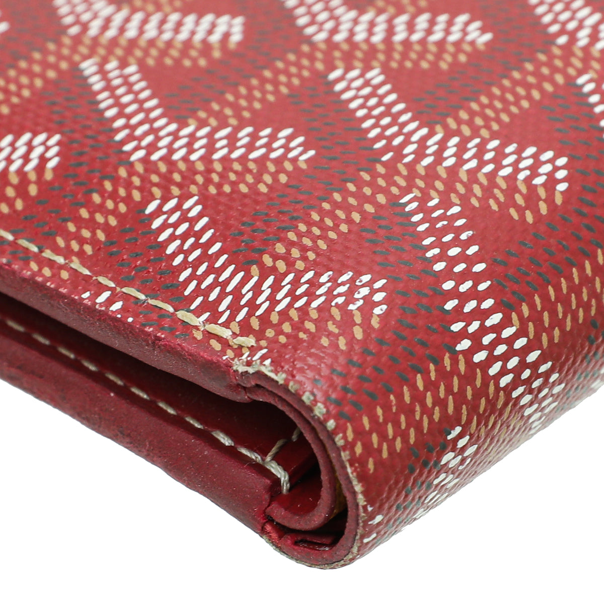 Goyard Red Goyardine Bifold Victoire Wallet