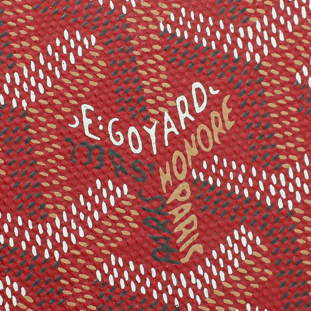 Goyard Red Goyardine Bifold Victoire Wallet