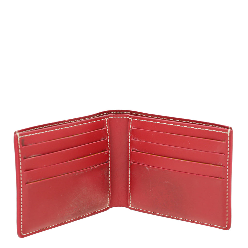 Goyard Red Goyardine Bifold Victoire Wallet
