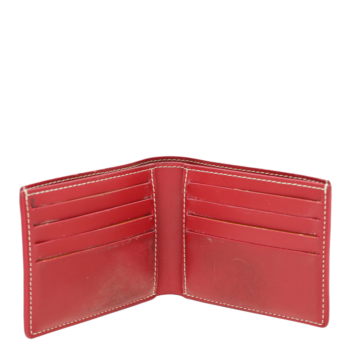 Goyard Red Goyardine Bifold Victoire Wallet
