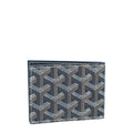 Goyard Navy Blue Goyardine Insert Victoire Card Wallet