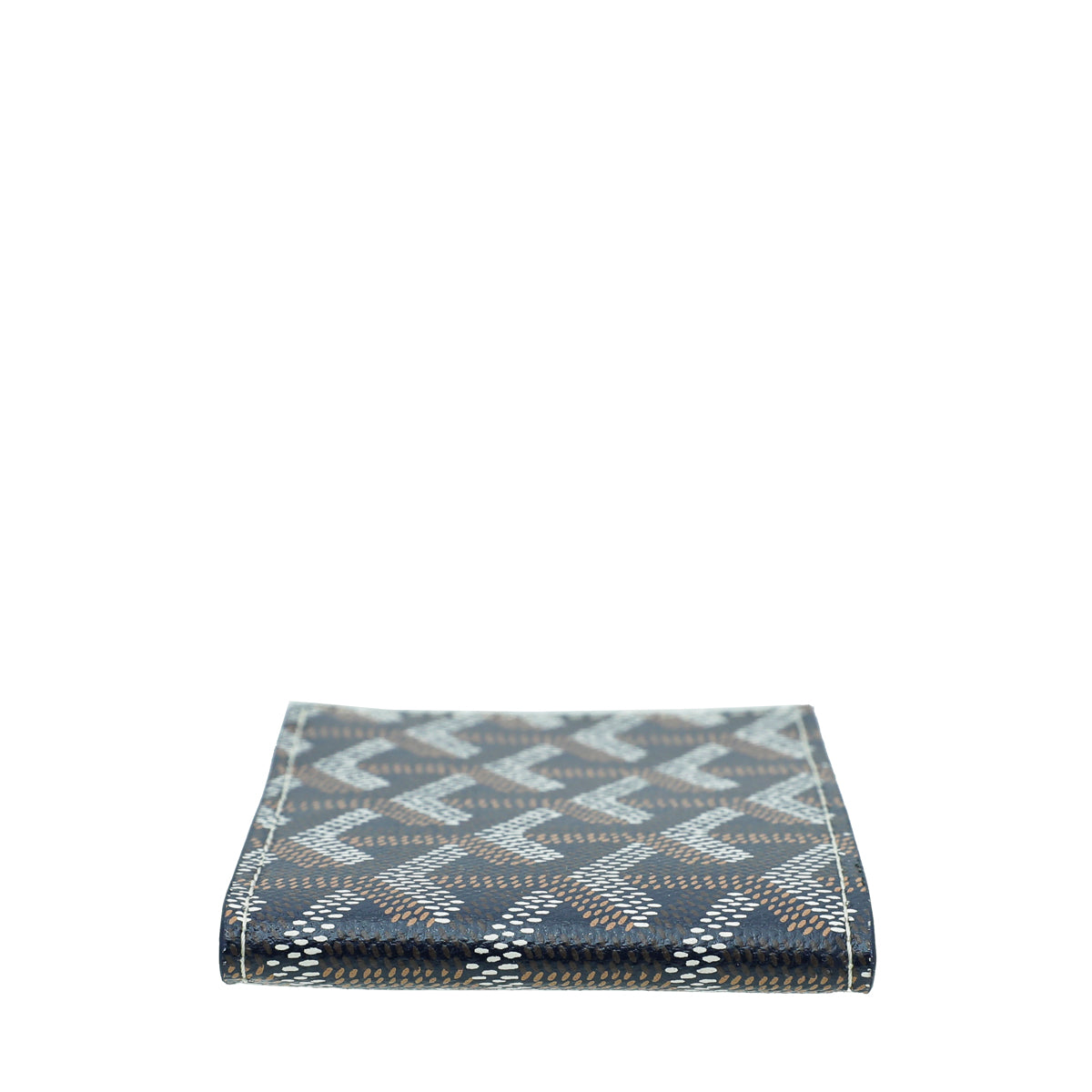 Goyard Navy Blue Goyardine Insert Victoire Card Wallet