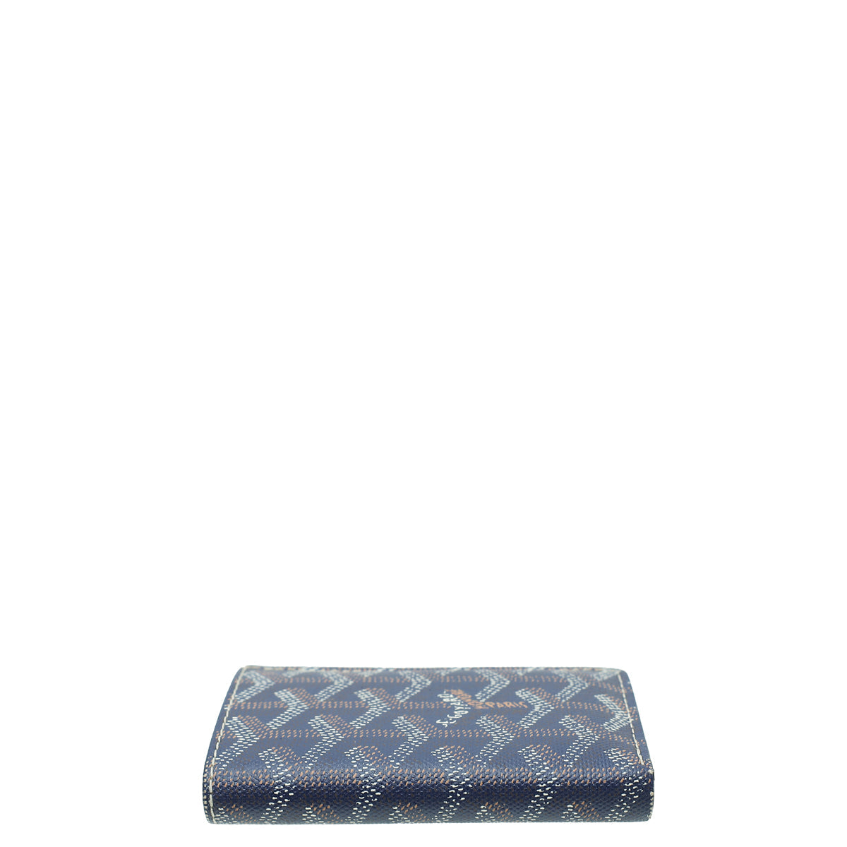 Goyard Navy Blue Goyardine Saint Marc Wallet