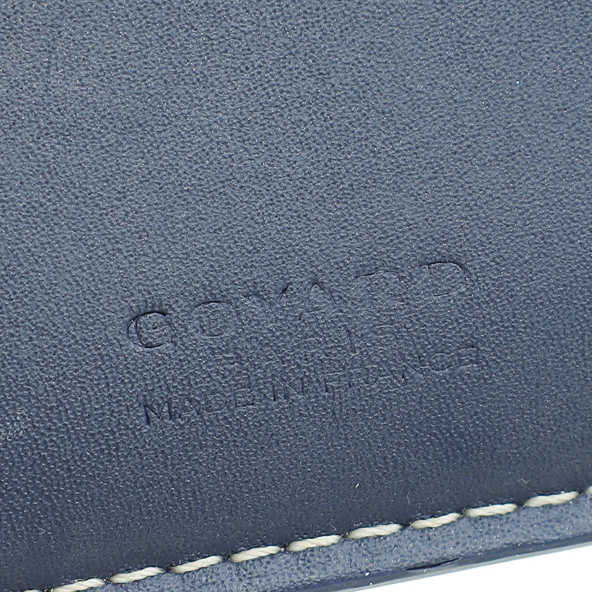 Goyard Navy Blue Goyardine Saint Marc Wallet