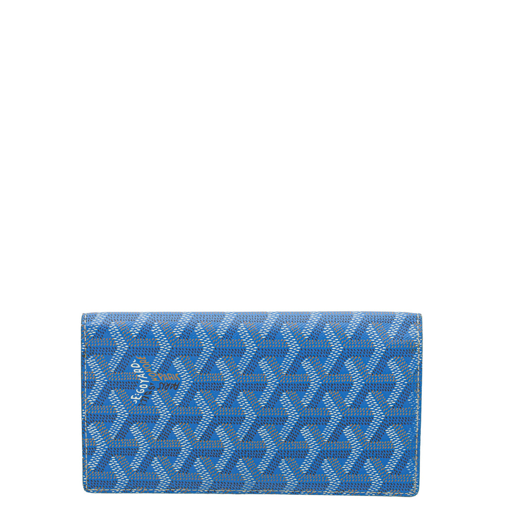 Goyard Blue Goyardine Saint-Lambert Wallet