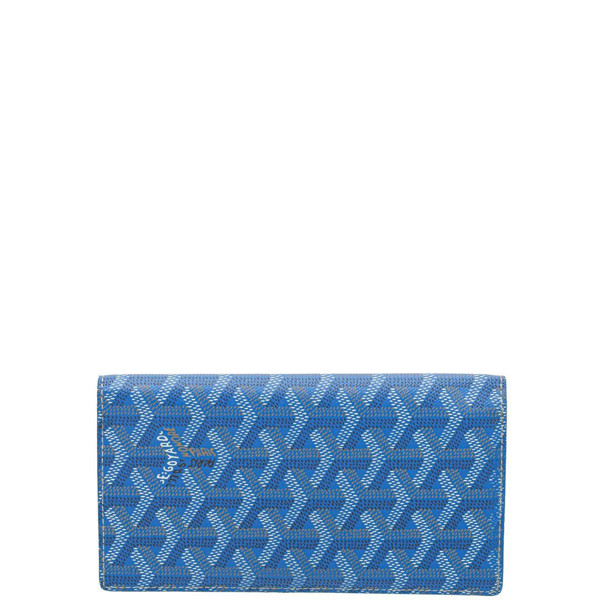Goyard Blue Goyardine Saint-Lambert Wallet