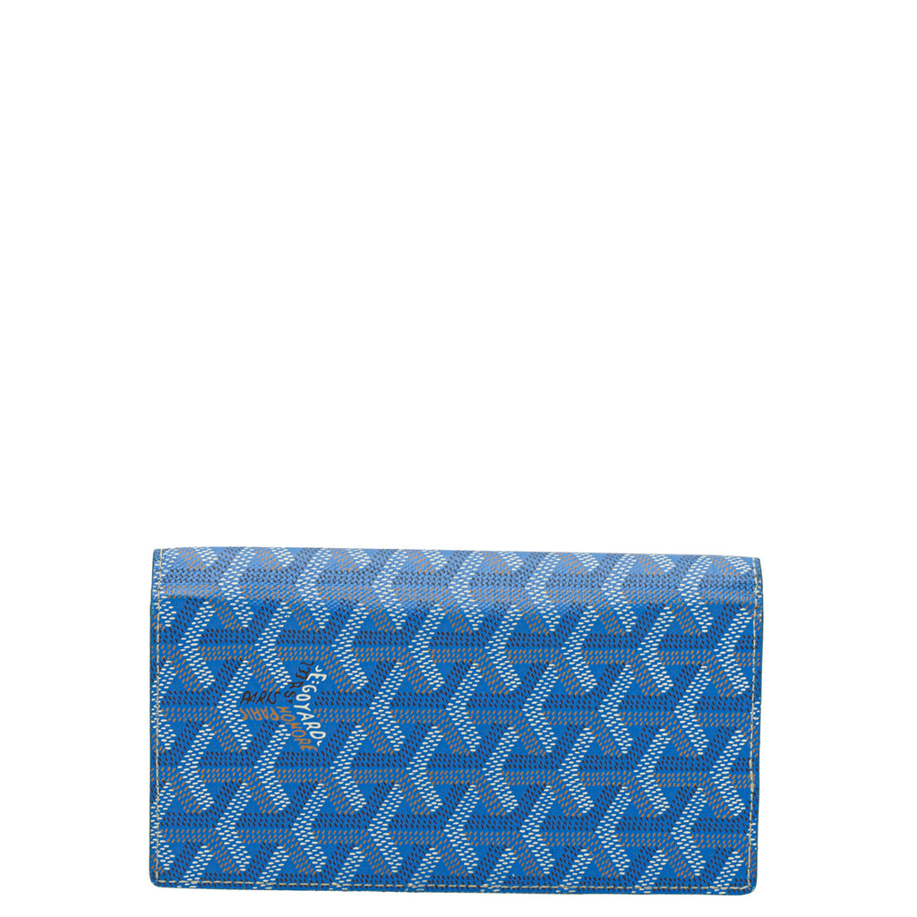 Goyard Blue Goyardine Saint-Lambert Wallet