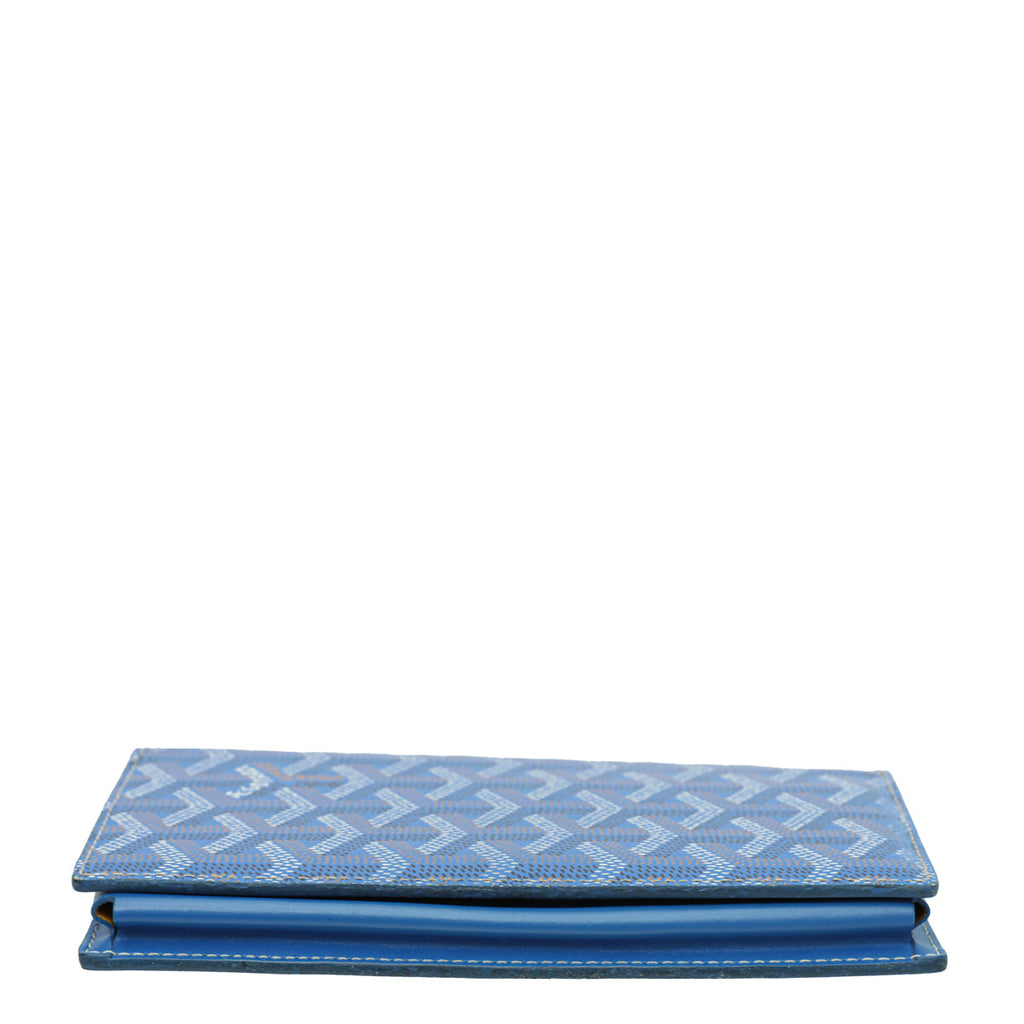 Goyard Blue Goyardine Saint-Lambert Wallet