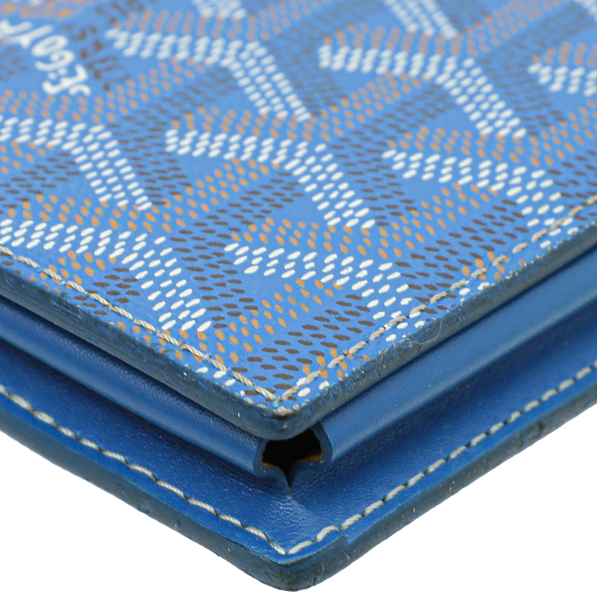 Goyard Blue Goyardine Saint-Lambert Wallet