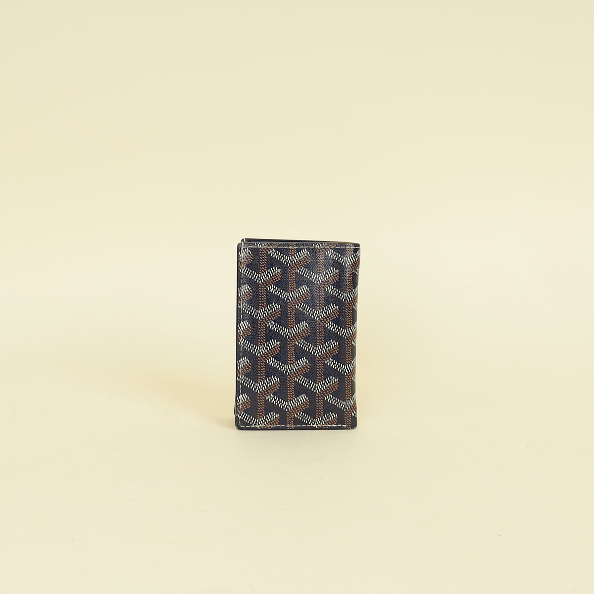 Goyard Navy Blue Goyardine Saint Pierre Card Wallet