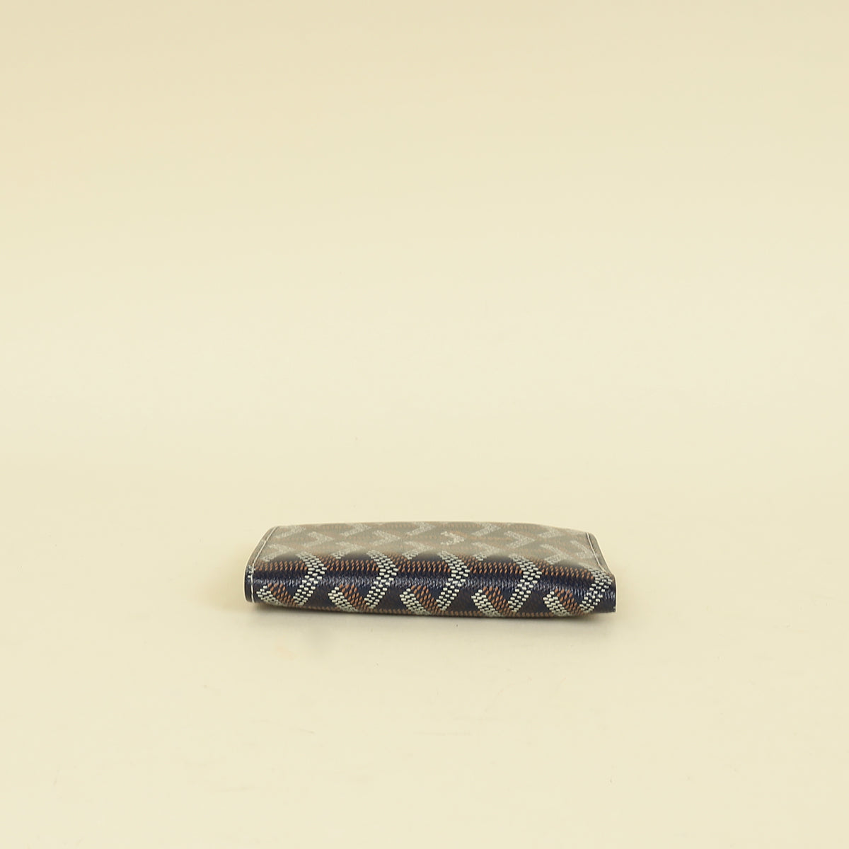 Goyard Navy Blue Goyardine Saint Pierre Card Wallet