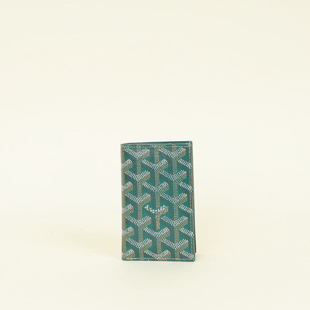 Goyardine Green Saint-Pierre Card Wallet