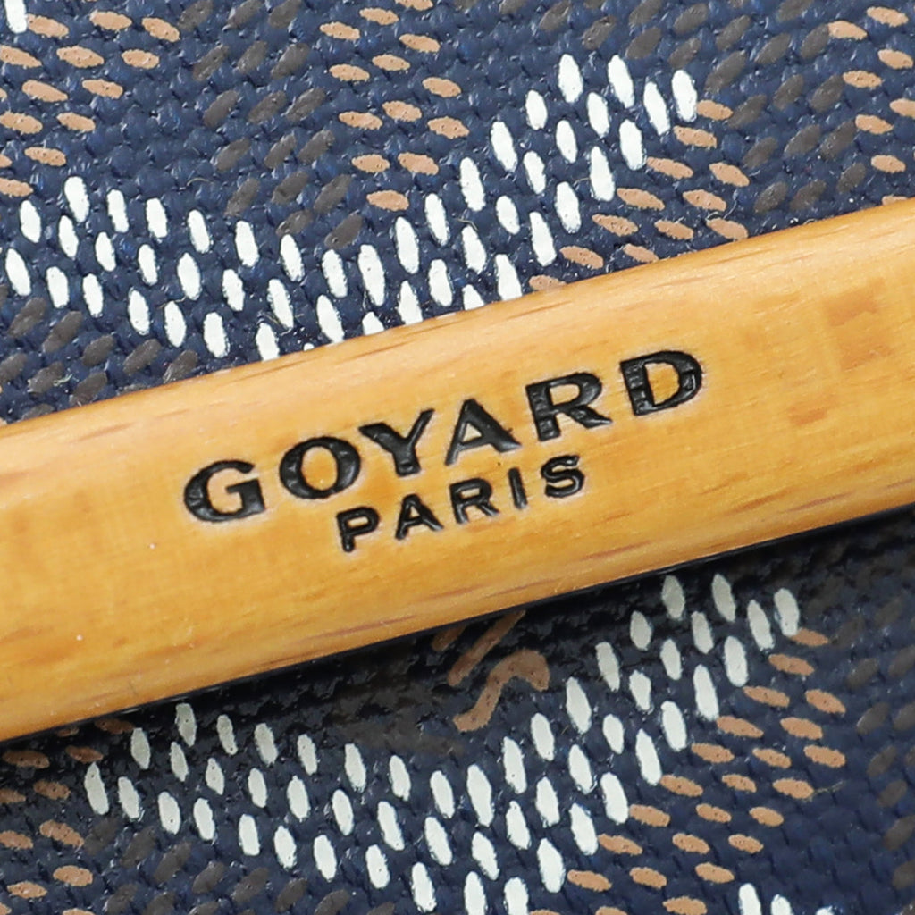 Goyard Navy Blue Goyardine Monte Carlo Mini Wrist Pouch