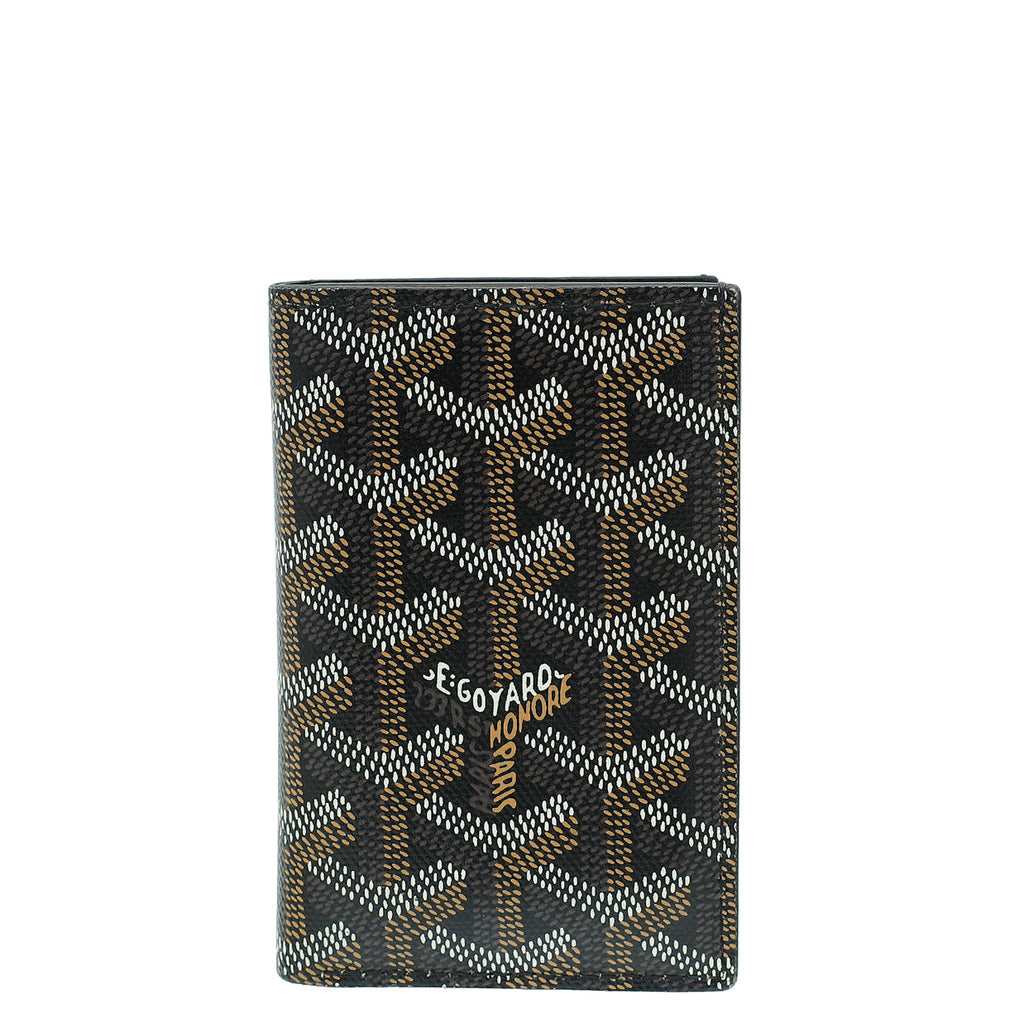 Goyard Black Goyardine Saint-Pierre Card Wallet