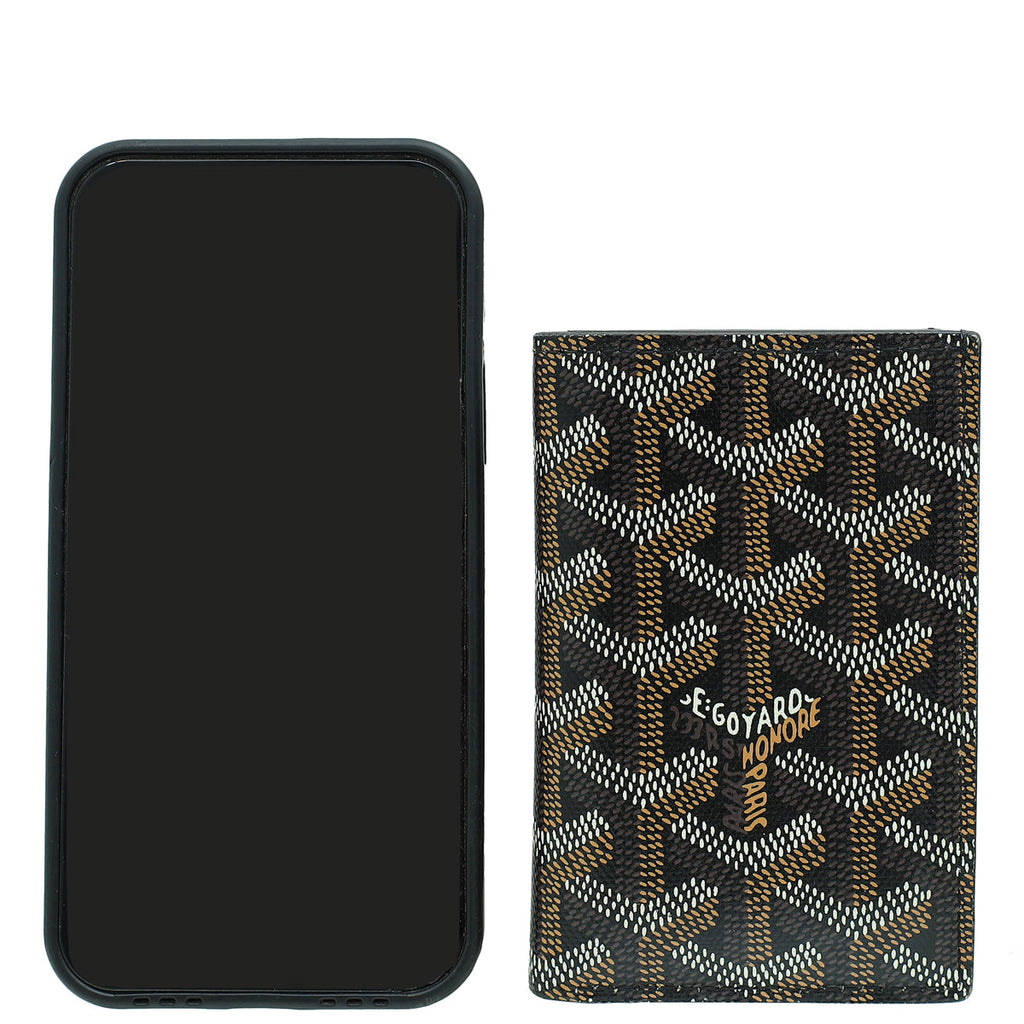Goyard Black Goyardine Saint-Pierre Card Wallet