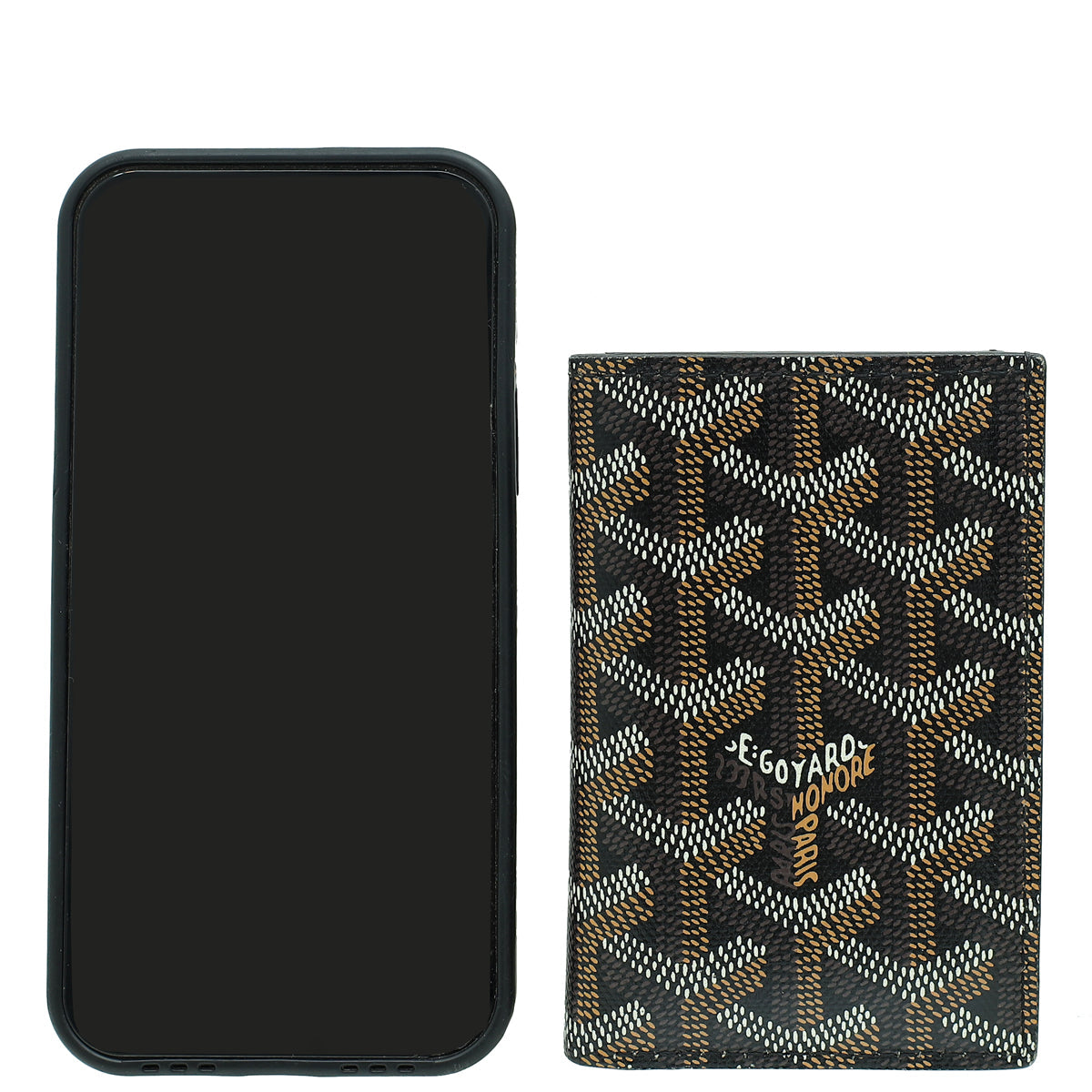 Goyard Black Goyardine Saint-Pierre Card Wallet