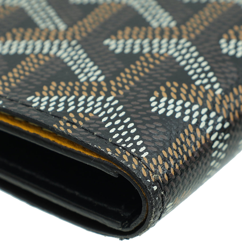 Goyard Black Goyardine Saint-Pierre Card Wallet