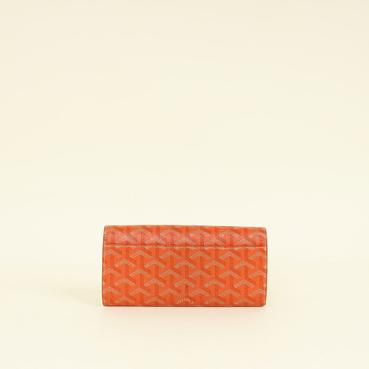 Goyard Orange Goyardine Varenne Continental Wallet
