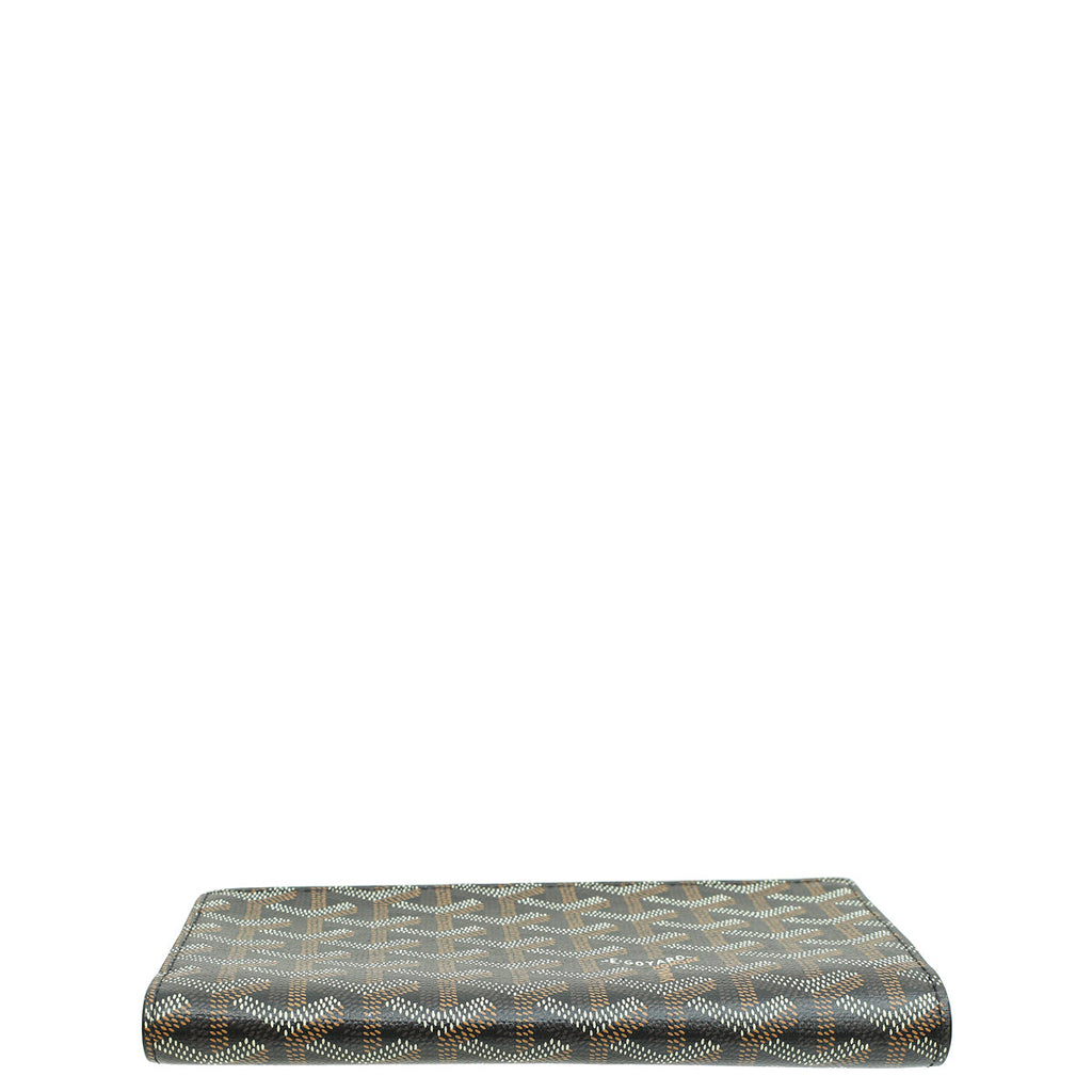 Goyard Black Goyardine Richelieu Continental Wallet