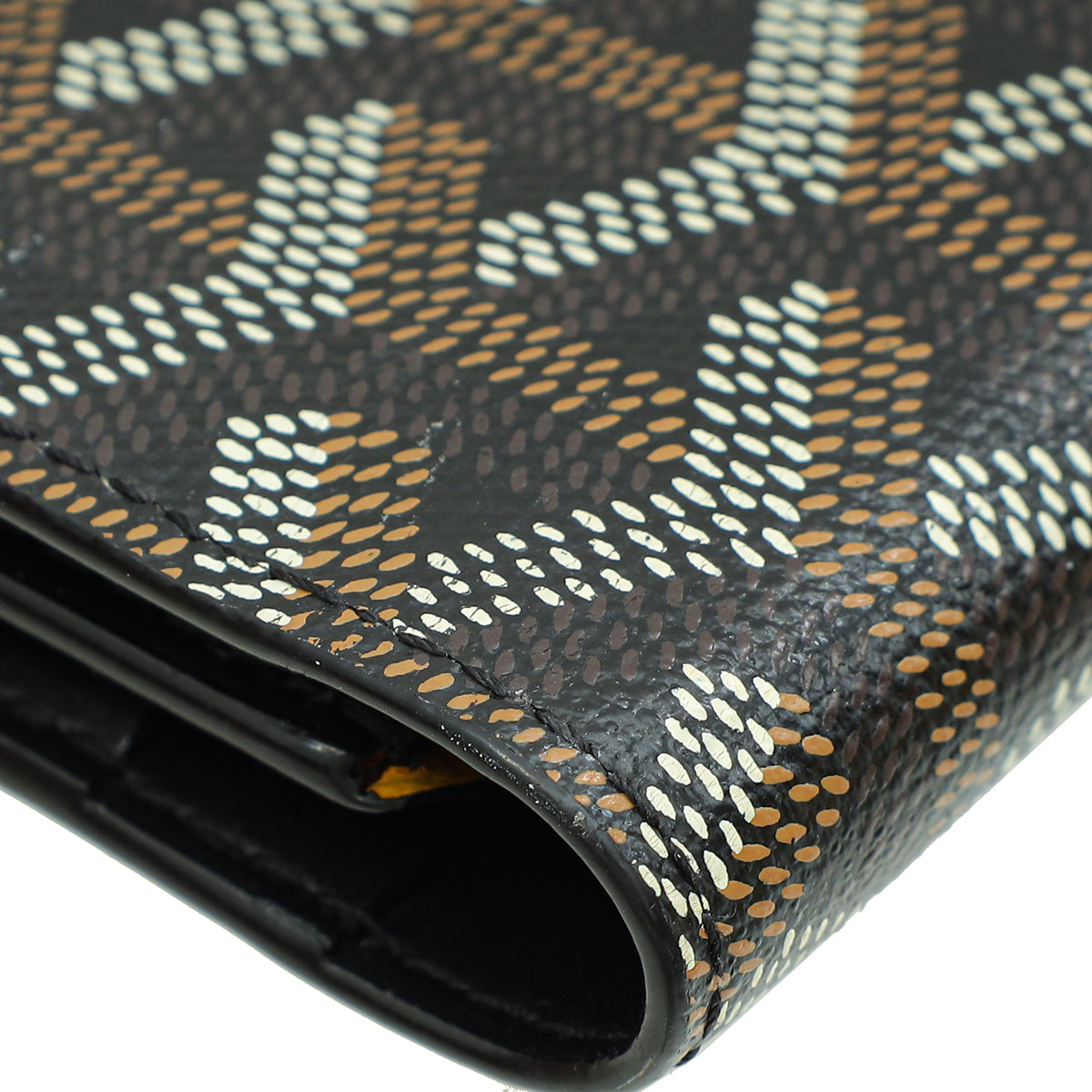 Goyard Black Goyardine Richelieu Continental Wallet