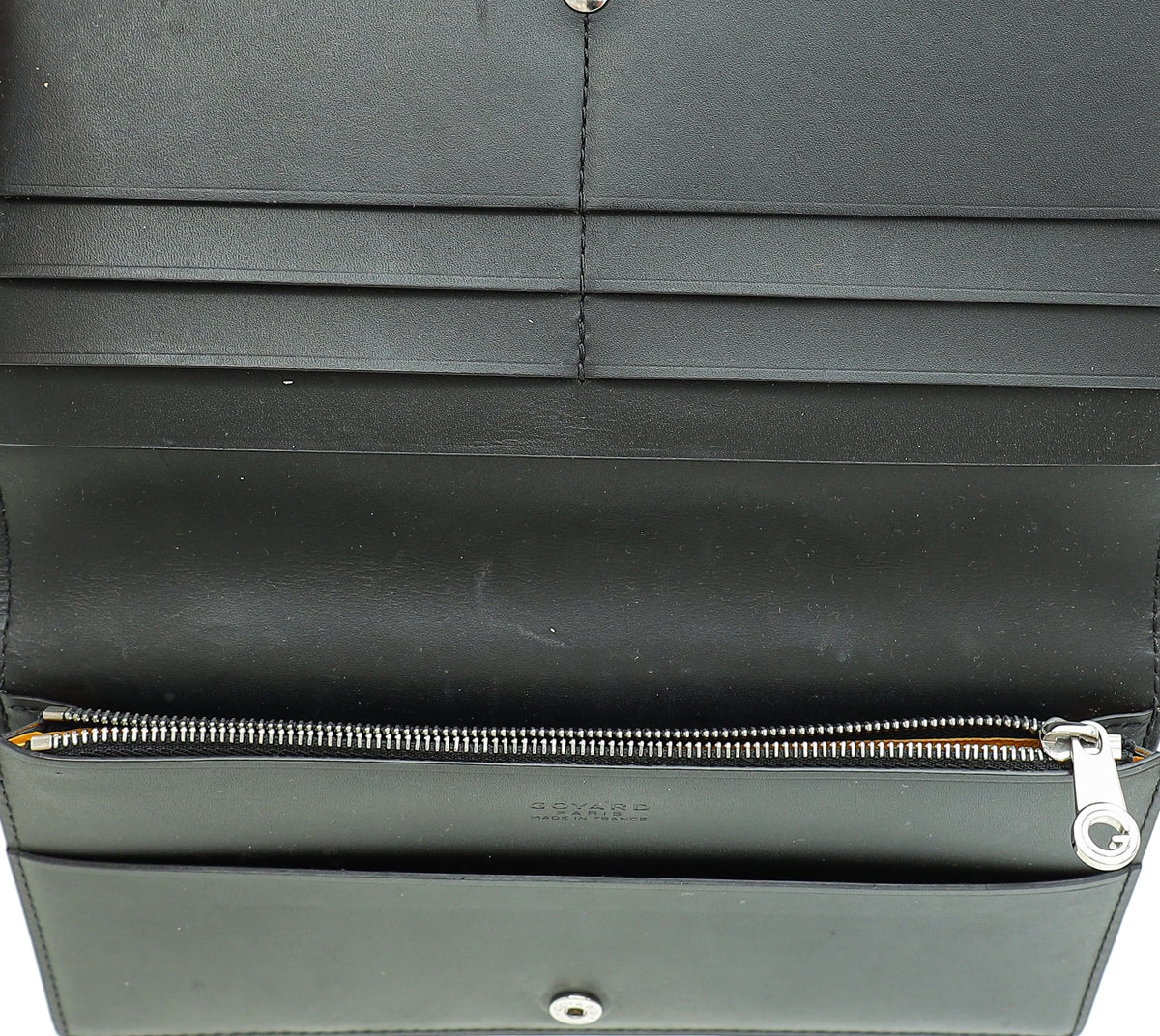 Goyard Black Goyardine Richelieu Continental Wallet