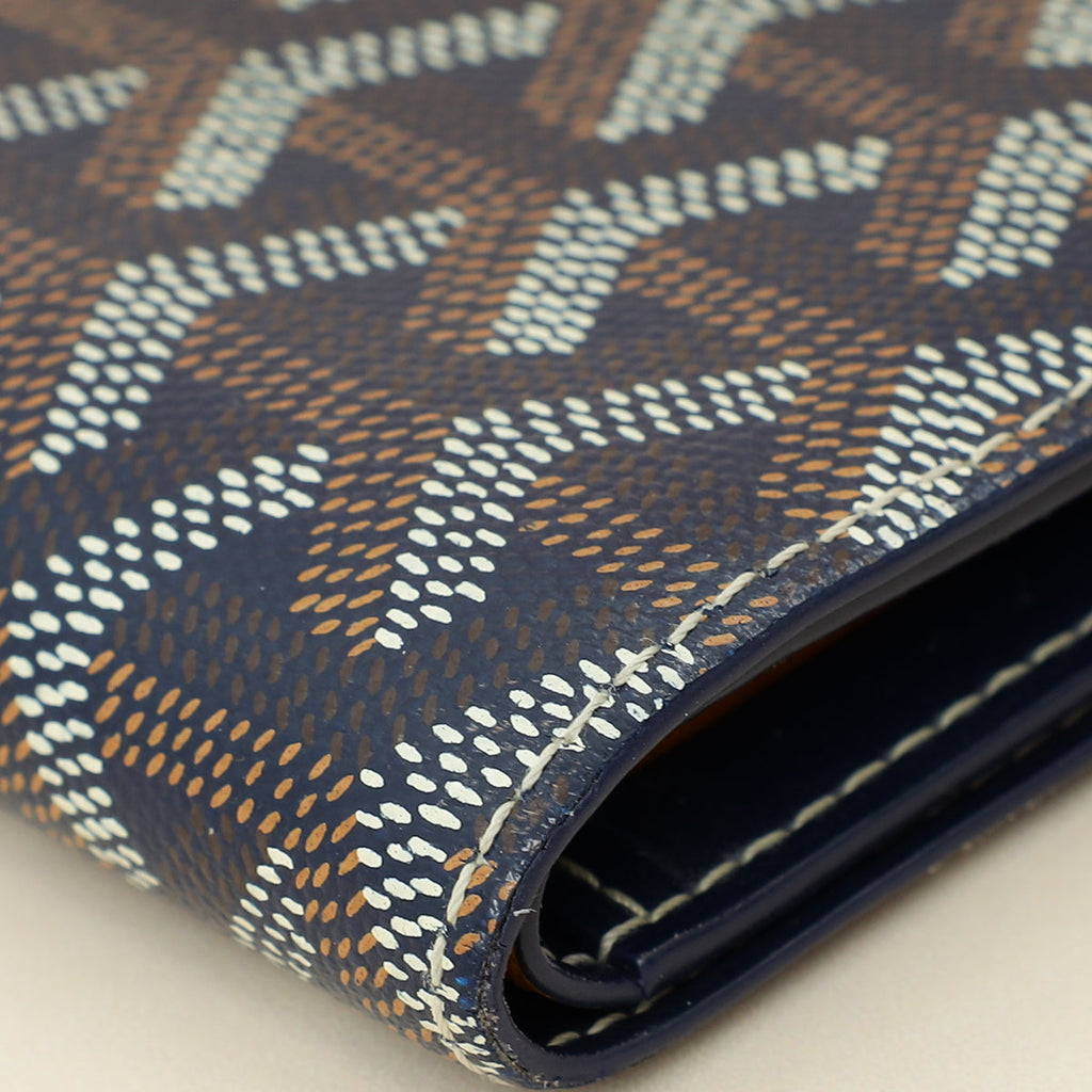 Goyard Navy Goyardine Victoire Wallet