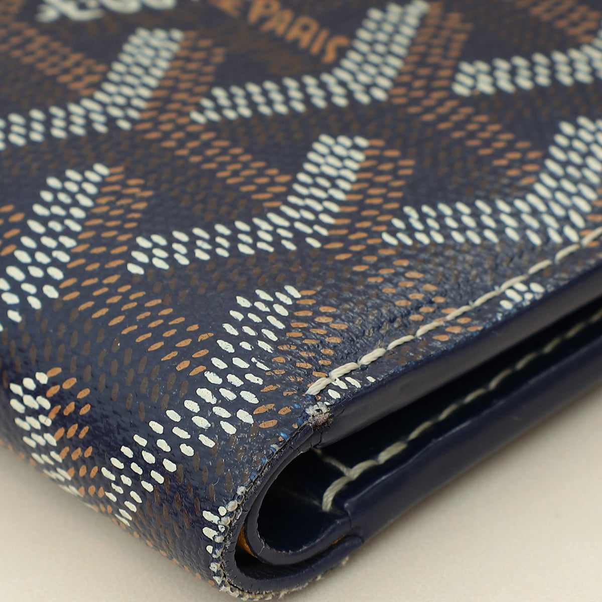 Goyard Navy Goyardine Victoire Wallet