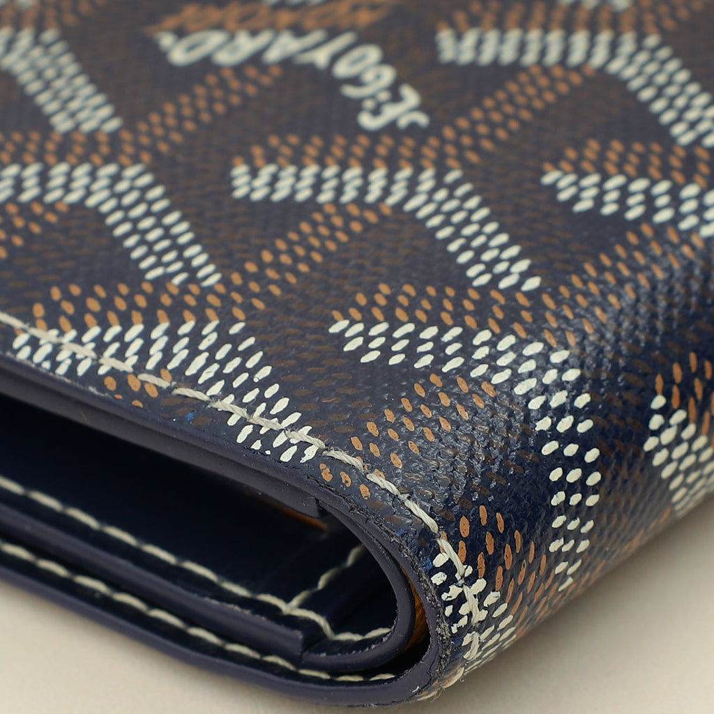 Goyard Navy Goyardine Victoire Wallet