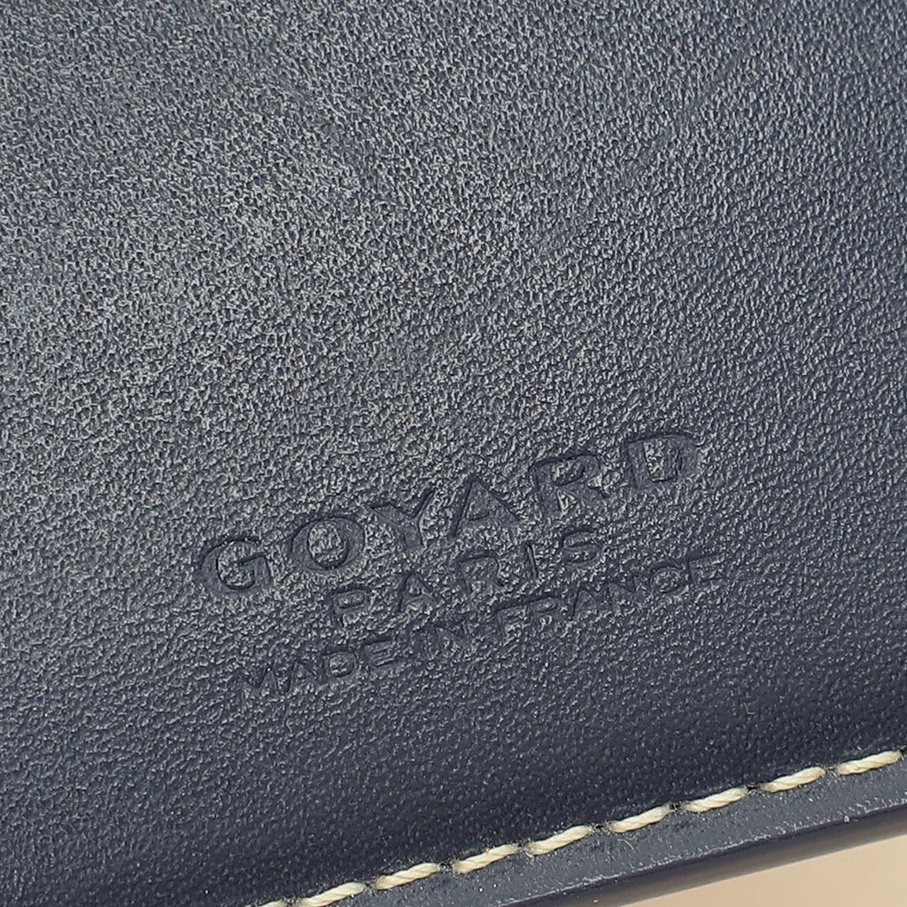 Goyard Navy Goyardine Victoire Wallet