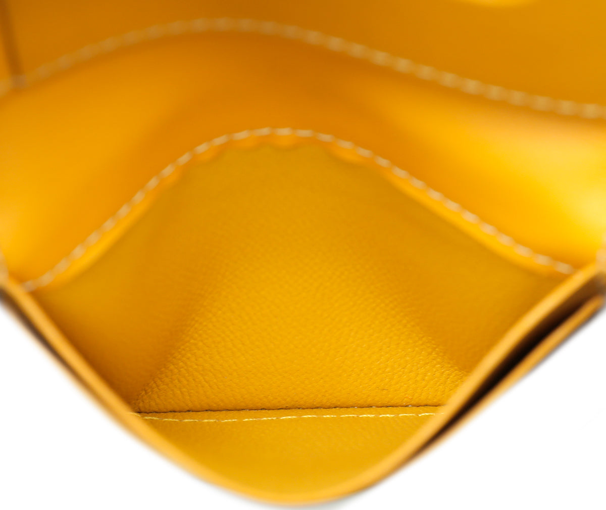 Goyard Yellow Goyardine Saint Marc Card Wallet