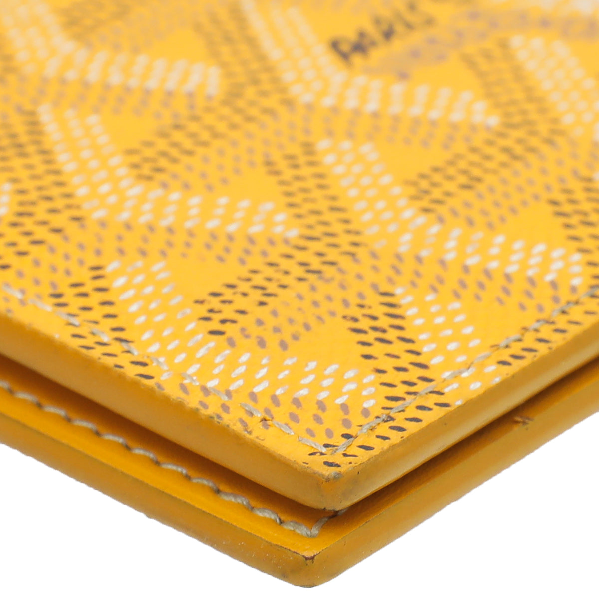 Goyard Yellow Goyardine Saint Marc Card Wallet