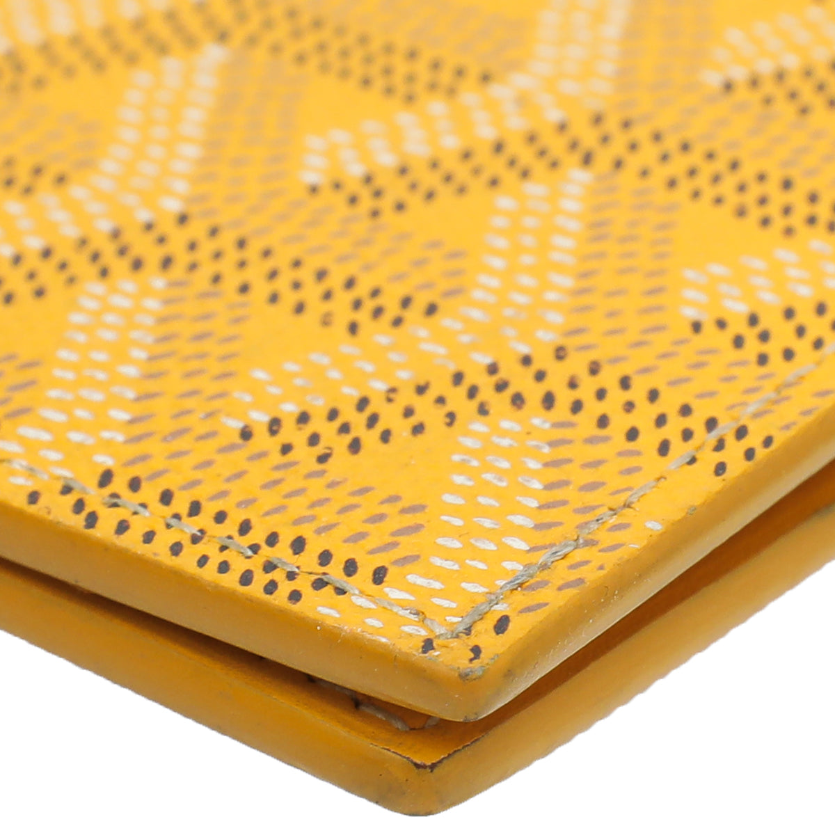 Goyard Yellow Goyardine Saint Marc Card Wallet
