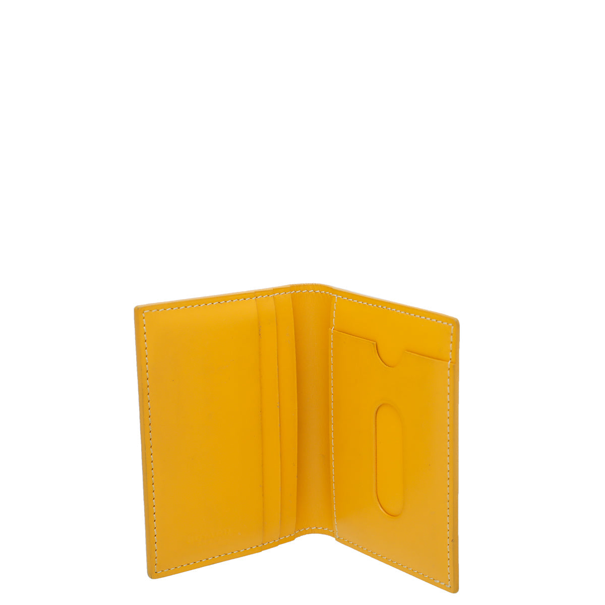 Goyard Yellow Goyardine Saint Marc Card Wallet