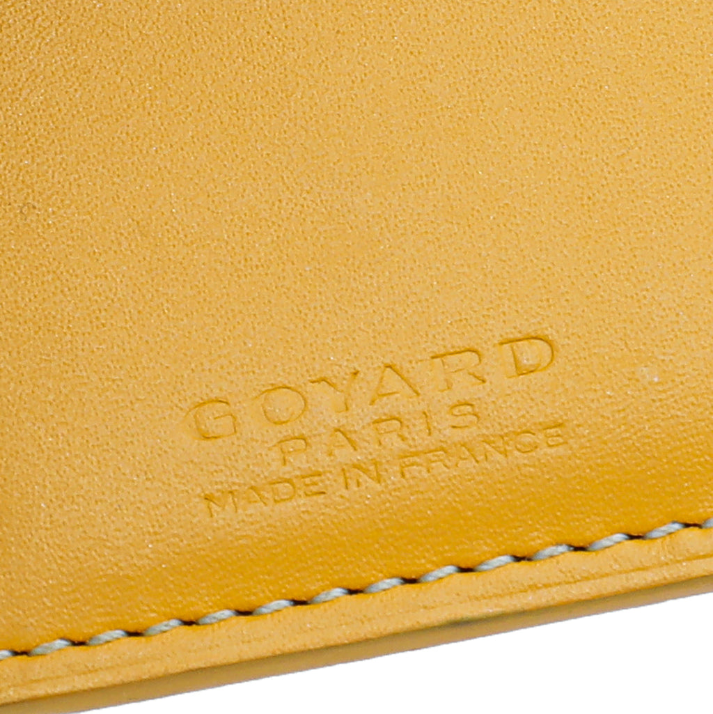 Goyard Yellow Goyardine Saint Marc Card Wallet
