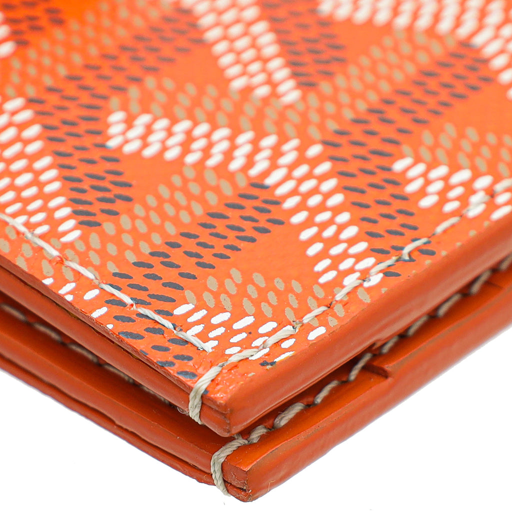 Goyard Orange Goyardine Saint Pierre Wallet