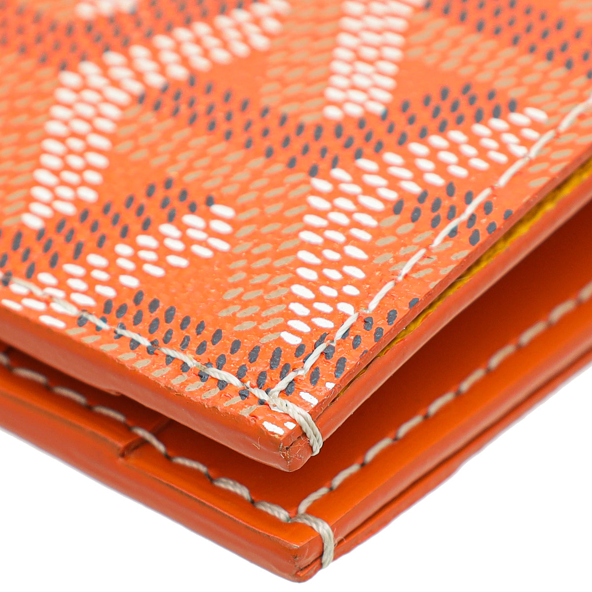 Goyard Orange Goyardine Saint Pierre Wallet