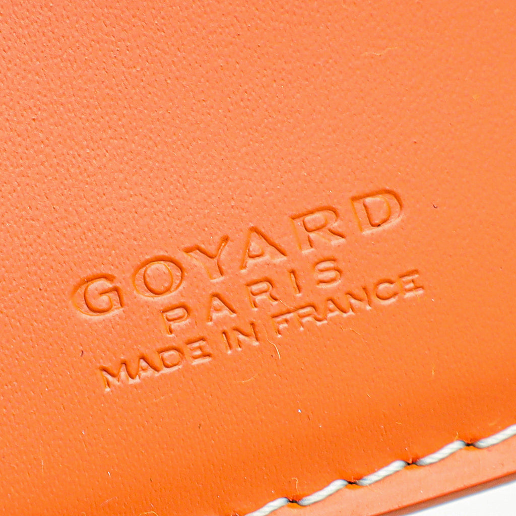 Goyard Orange Goyardine Saint Pierre Wallet