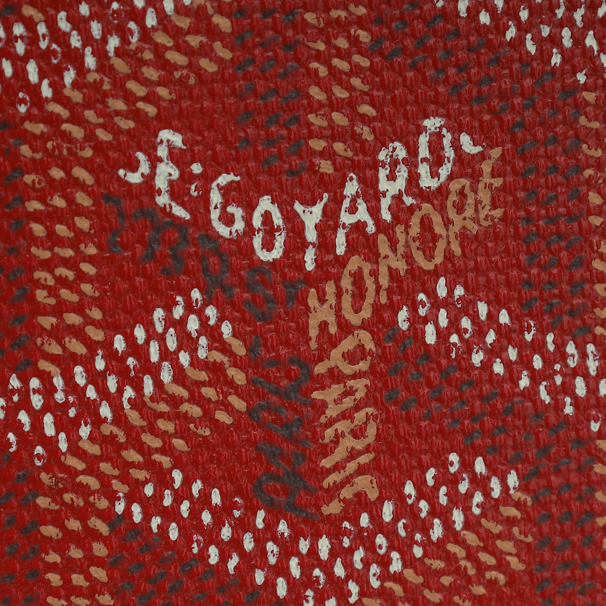 Goyard Red Goyardine Saint-Pierre Card Wallet