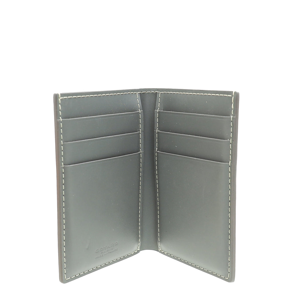 Goyard Grey Goyardine Saint Pierre Card Wallet