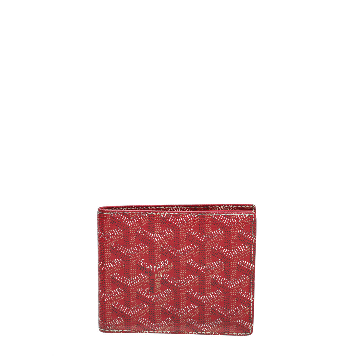 Goyard Red Goyardine Bifold Victoire Wallet