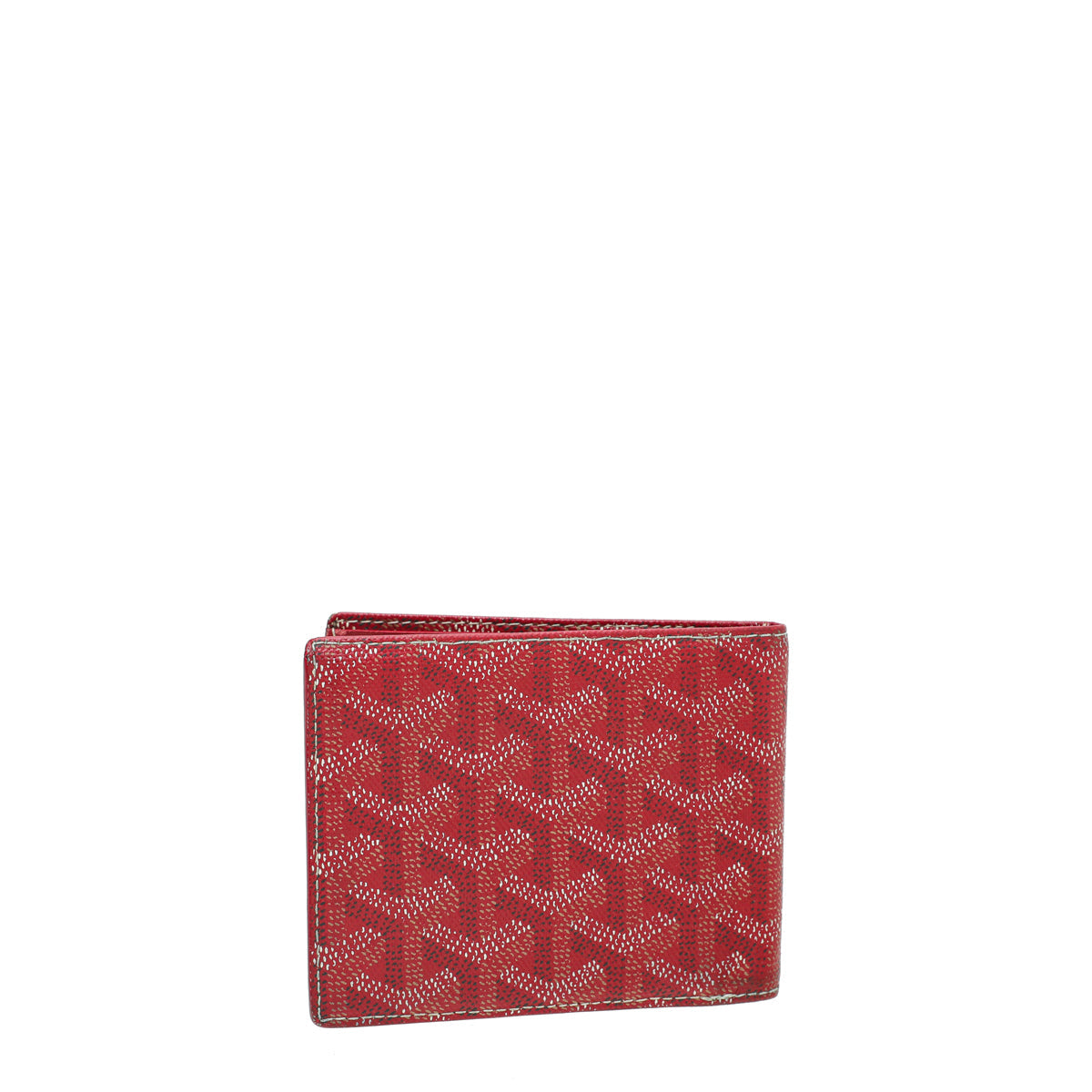 Goyard Red Goyardine Bifold Victoire Wallet