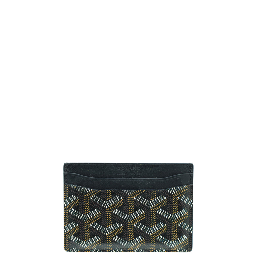 Goyard Black Goyardine Saint Sulpice Card Holder