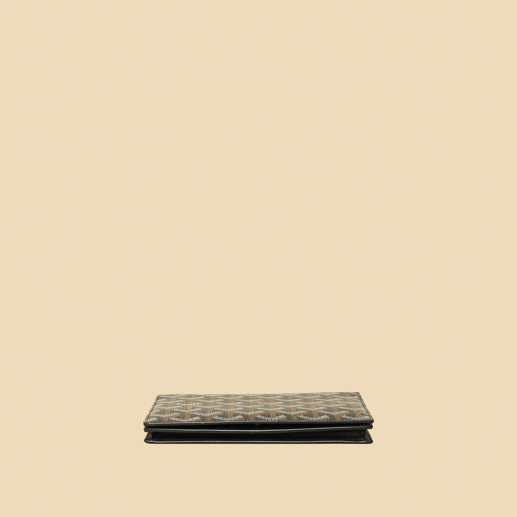 Goyard Black Goyardine Richelieu Continental Wallet