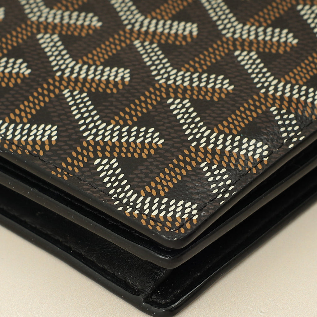 Goyard Black Goyardine Richelieu Continental Wallet